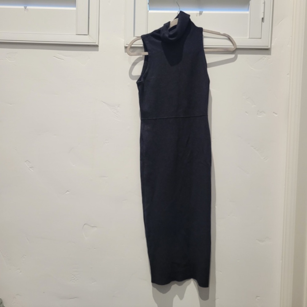 Zara Black Sleeveless Bodycon Dress